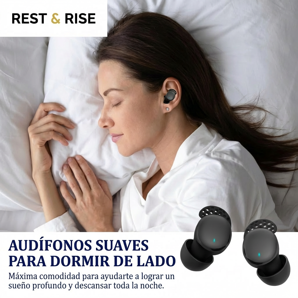 Audífonos Sweet Dreams para dormir de lado - Negro