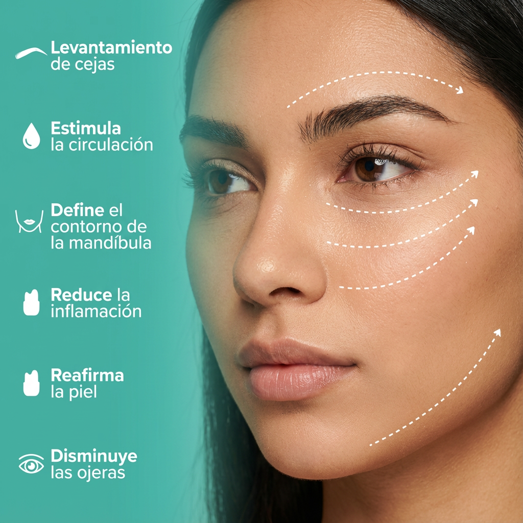 Molde De Hielo Facial Con Forma Gua Sha Masajeador Skincare - Calipso