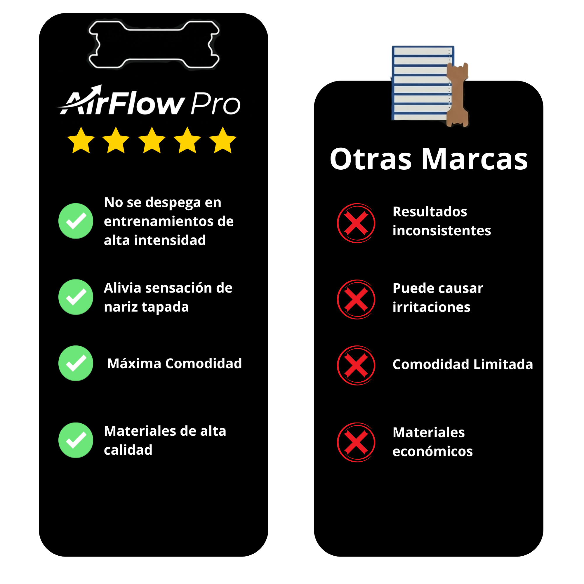 AirFlow Pro™ Duo – 2 Empaques (60 Tiras)