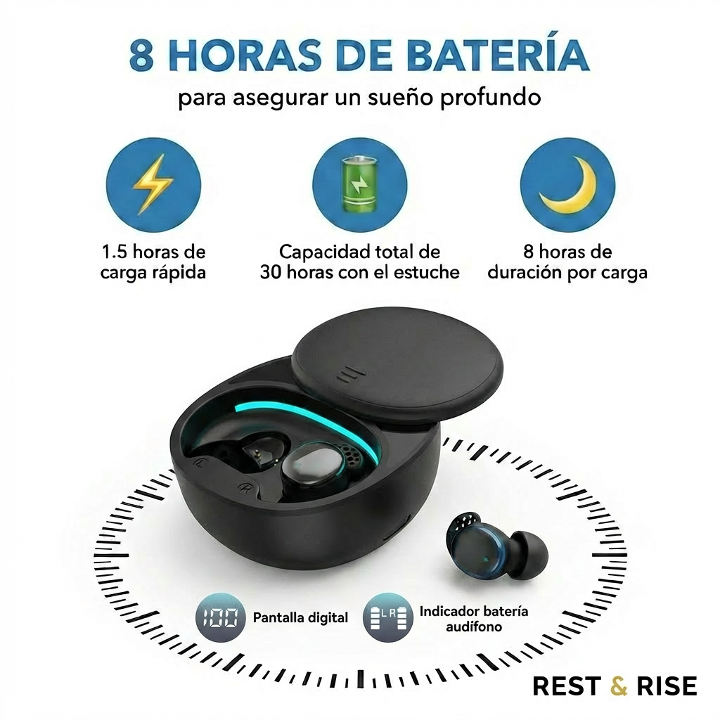 Audífonos Sweet Dreams para dormir de lado - Negro