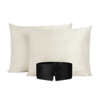 Set de seda: 2 fundas Niebla Andina y antifaz Noche Oscura - Rest & Rise