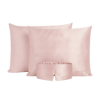 Set de seda: 2 fundas y antifaz Rosa Atardecer - Rest & Rise