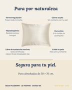 Funda de Seda Premium para Almohada • Niebla Andina