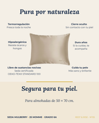 Funda de Seda Premium para Almohada • Arena del Desierto