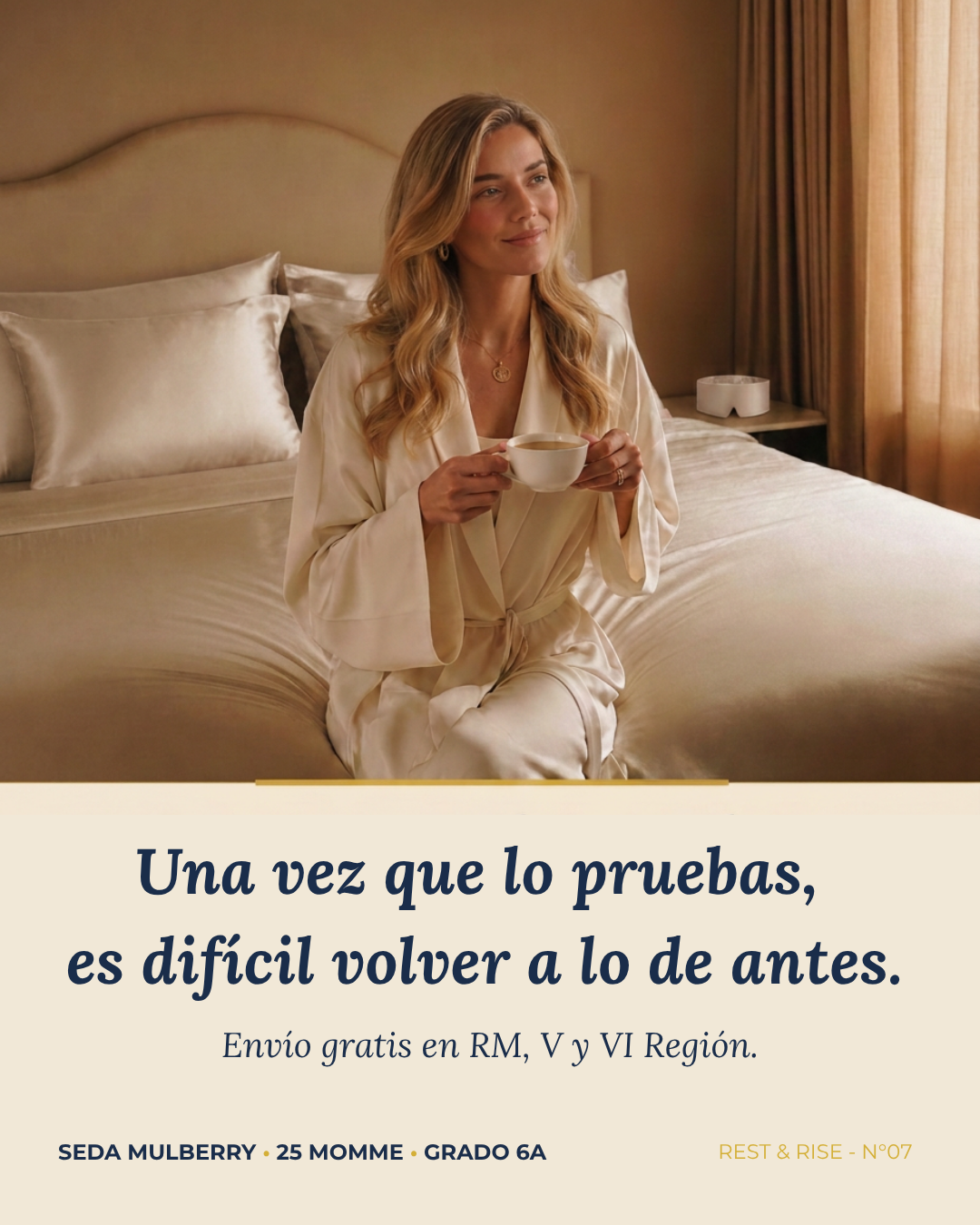 Funda de Seda Premium para Almohada • Arena del Desierto