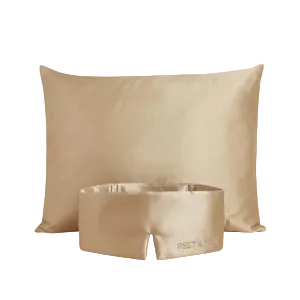 Set de seda: funda y antifaz Arena del Desierto - Rest & Rise