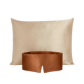 Set de seda: funda Arena del Desierto y antifaz Cobre Atacama - Rest & Rise