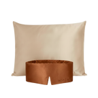 Set de seda: funda Arena del Desierto y antifaz Cobre Atacama - Rest & Rise