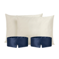 Set de seda: 2 fundas Niebla Andina y 2 antifaces Mar Profundo - Rest & Rise