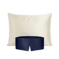 Set de seda: funda Niebla Andina y antifaz Mar Profundo - Rest & Rise