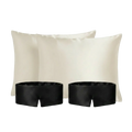 Set de seda: 2 fundas Niebla Andina y 2 antifaces Noche Oscura - Rest & Rise