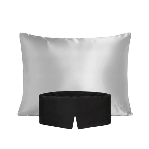 Set de seda: funda Espejo del Salar y antifaz Noche Oscura - Rest & Rise